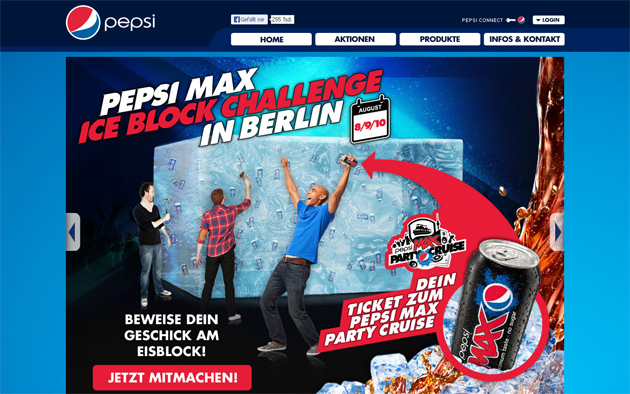 Die Pepsi Ice Block Challange in Berlin