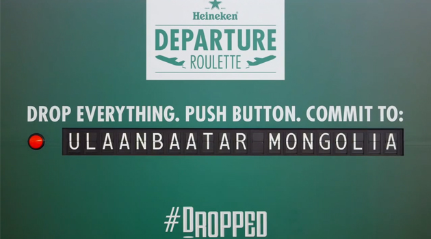 Heineken Departure Roulette - Teil der Dropped Kampagne