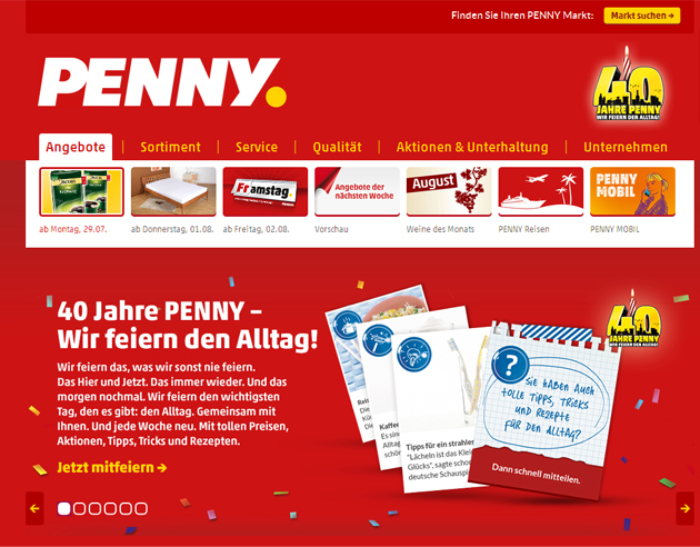 Der Discounter Penny feiert die kleinen Erfolge des Alltags