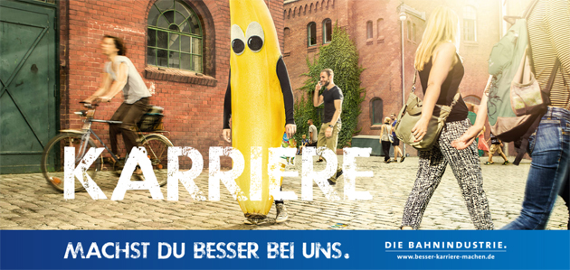 Bananen machen Karriere bei der Bahnindustrie